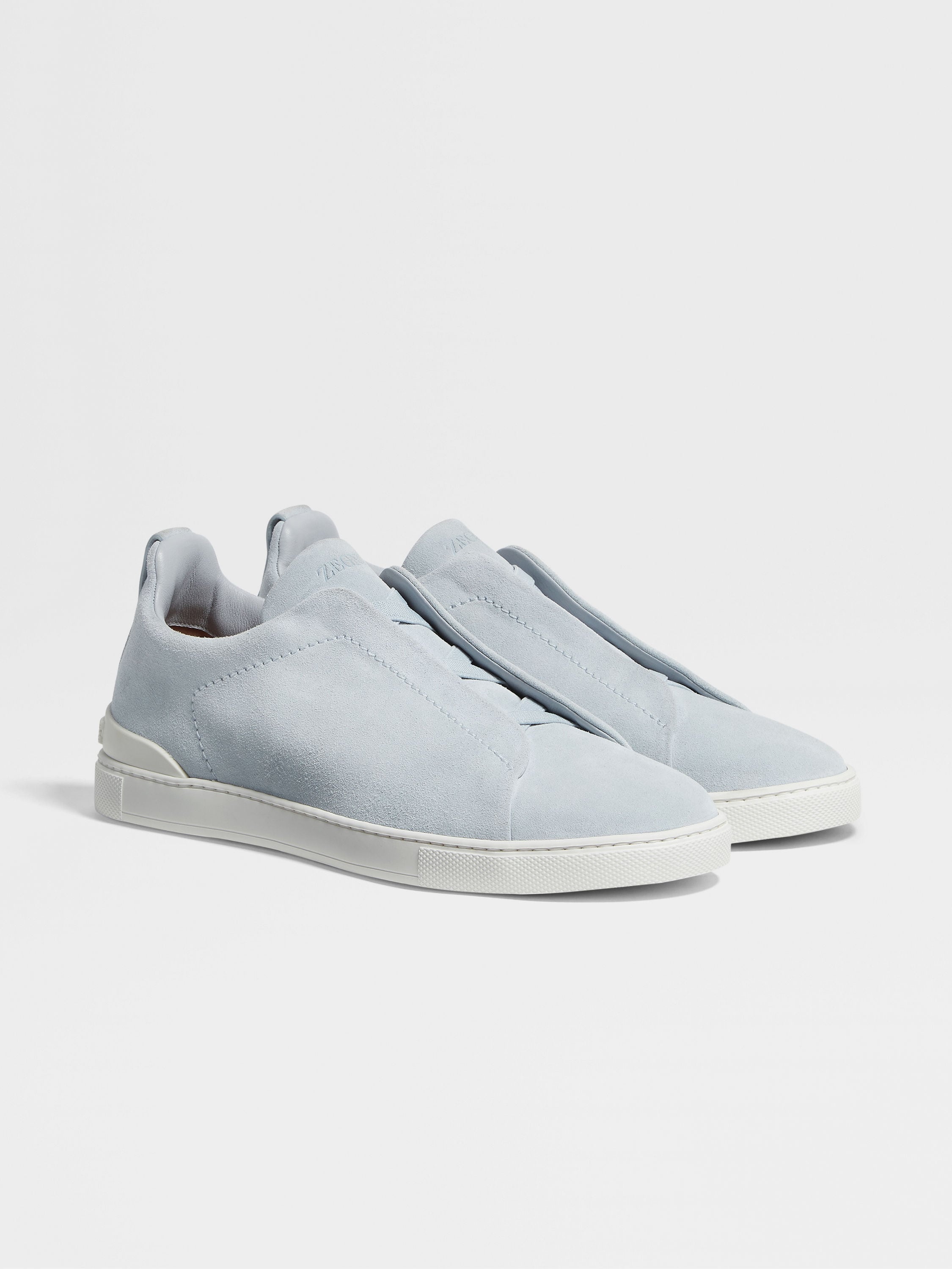 LIGHT BLUE SUEDE TRIPLE STITCH™ SNEAKERS - 1