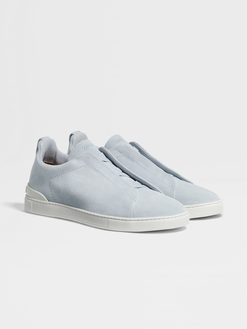 LIGHT BLUE SUEDE TRIPLE STITCH™ SNEAKERS 1
