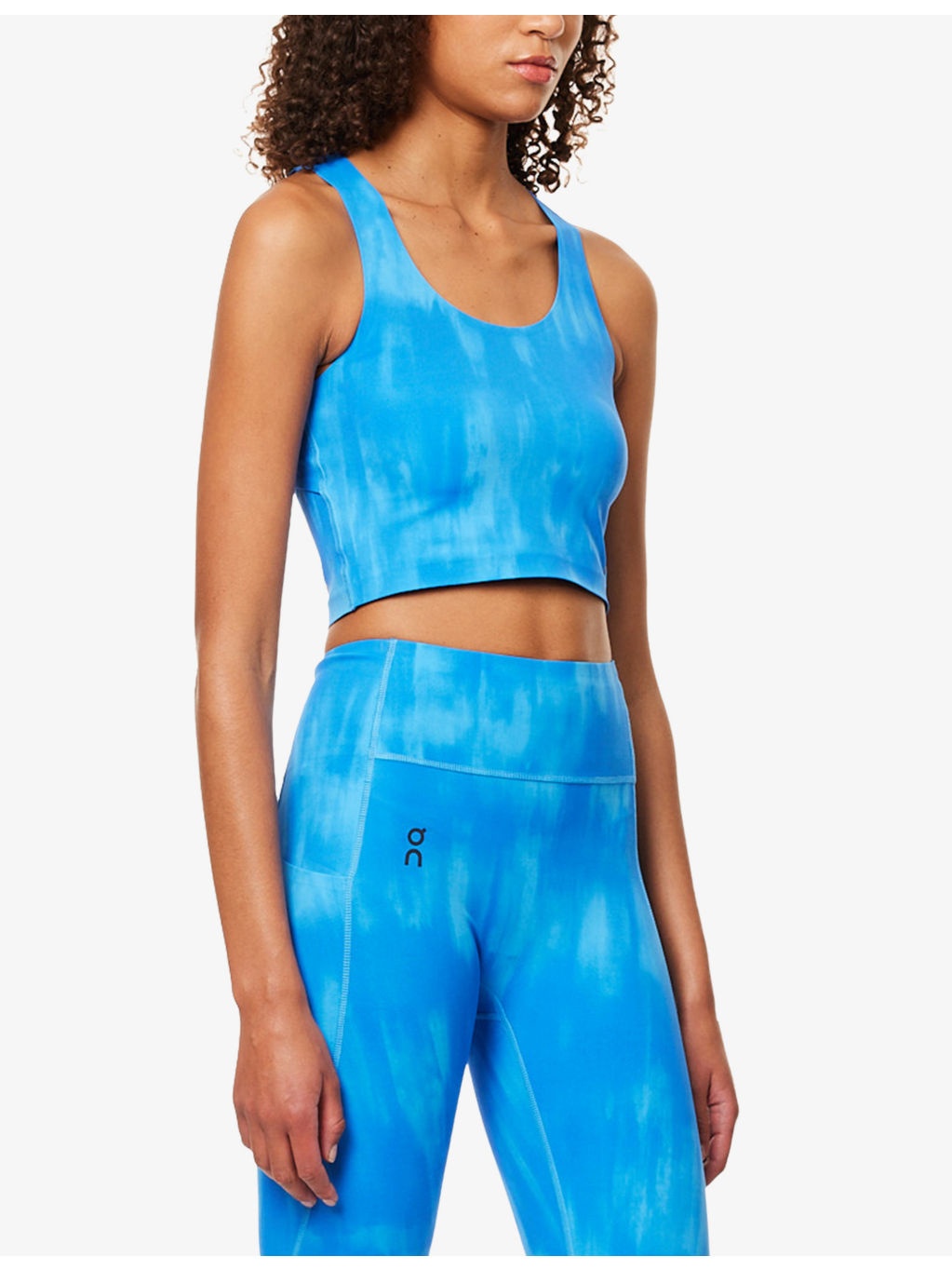 Studio Open Back Stretch-Woven Crop Top - 3