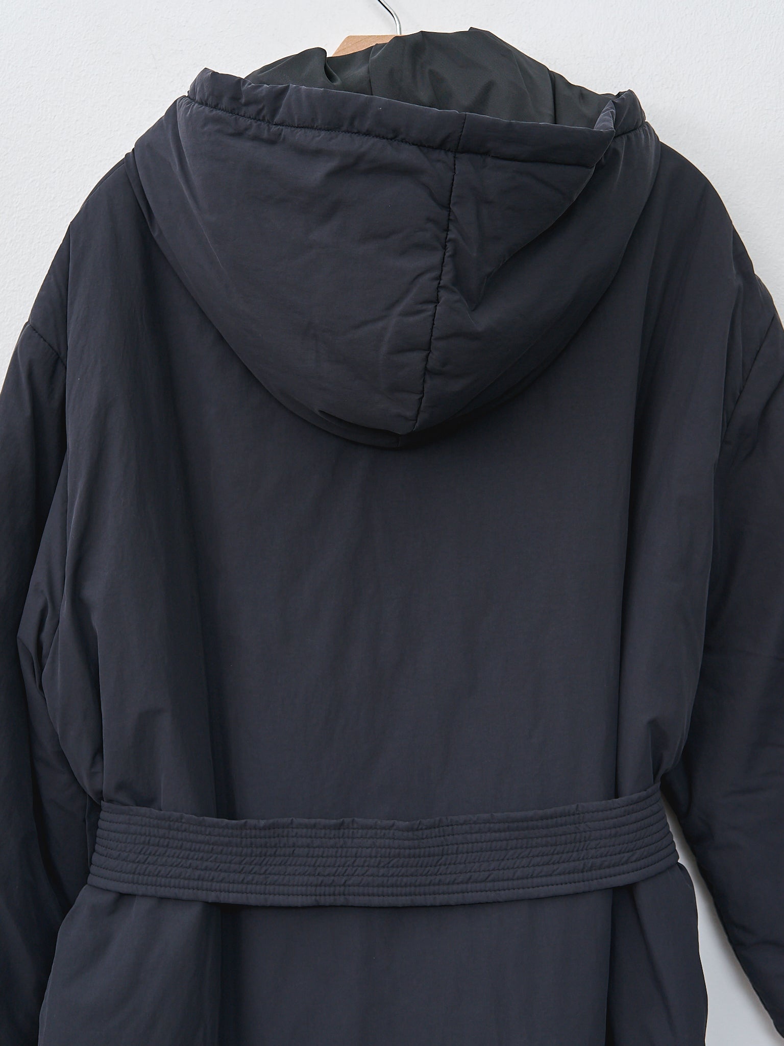 Kariba Belted Wrap Puffer Coat - Darkest Navy - 6