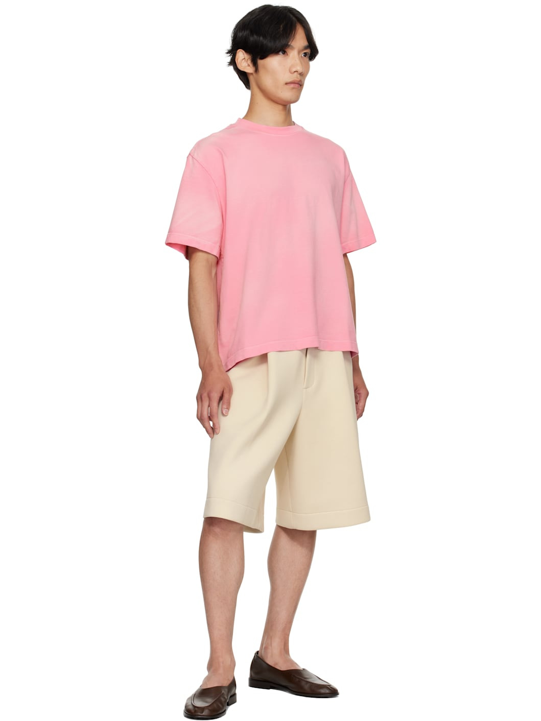 Pink Sunbleached Oversized T-shirt - 4