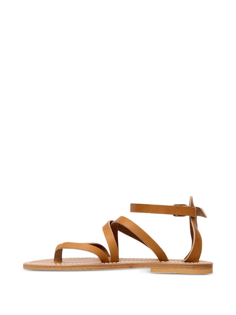 Epicure multi-strap leather flat sandals 4