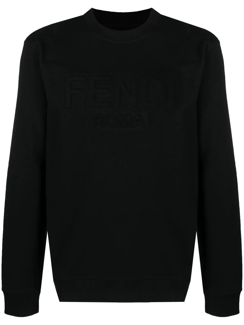 logo-debossed sweatshirt - 1