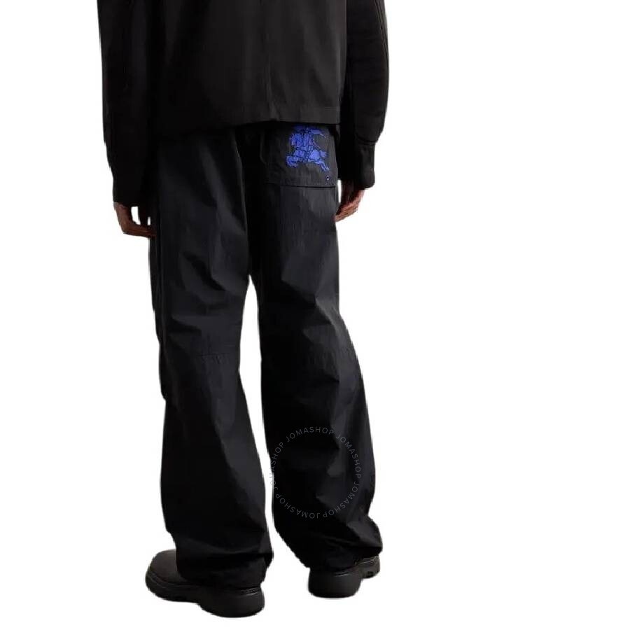 Burberry Wide Leg Equestrian Knight Track Pants - 3