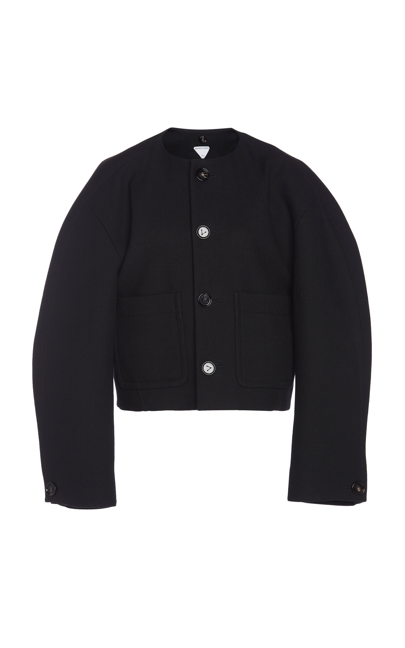 【送料&関税込】Bottega Veneta Cotton Collar Intrecciato Tre Bottega Veneta® Women's Cotton Trench Coat in Black. Shop