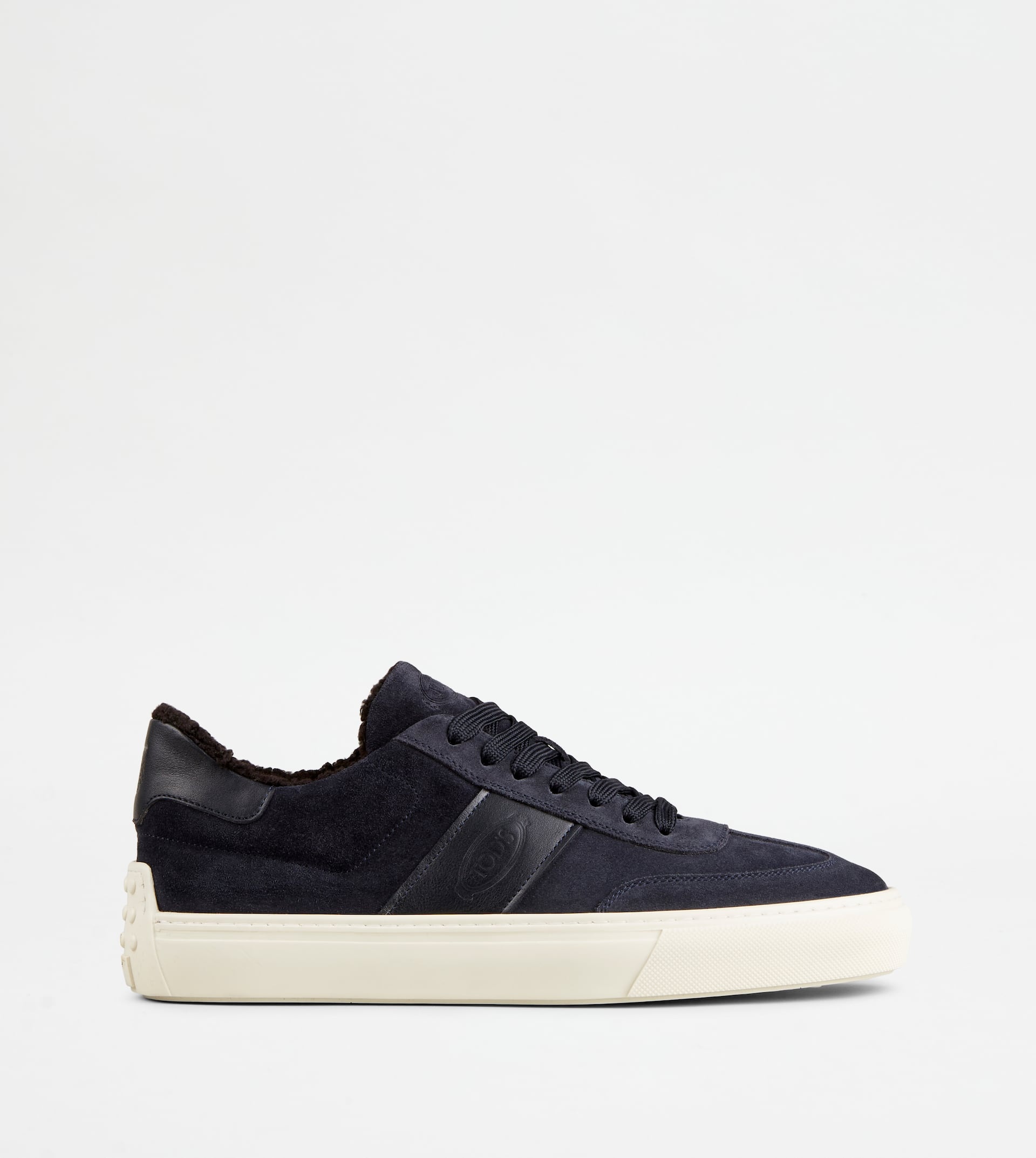 SNEAKERS IN SUEDE - FURRY LINING - BLUE - 1
