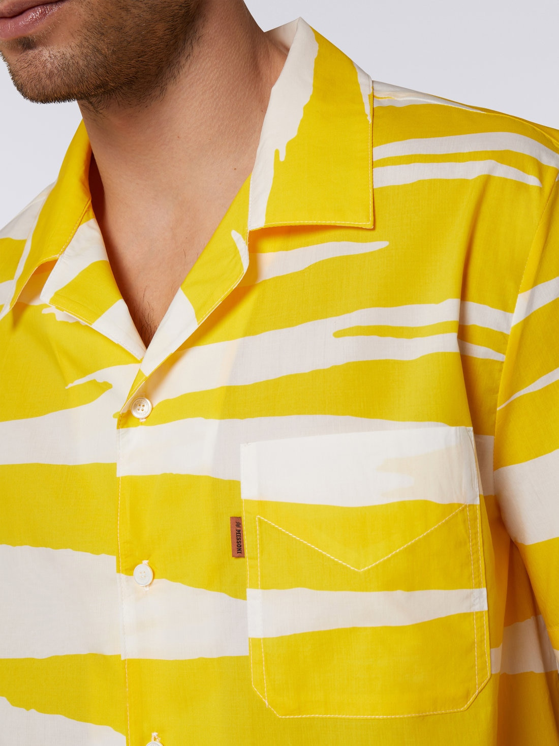 Short-sleeved cotton bowling shirt - 5