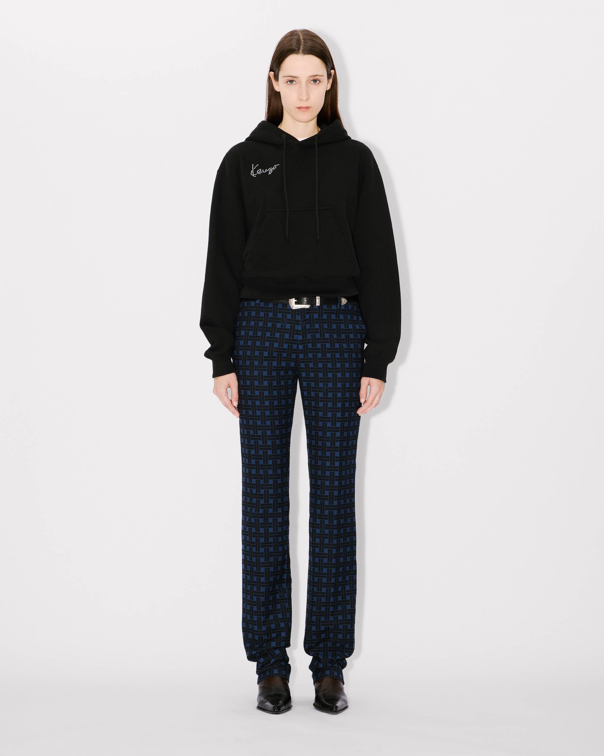 'KENZO Star Tiger' embroidered cropped hoodie - 5