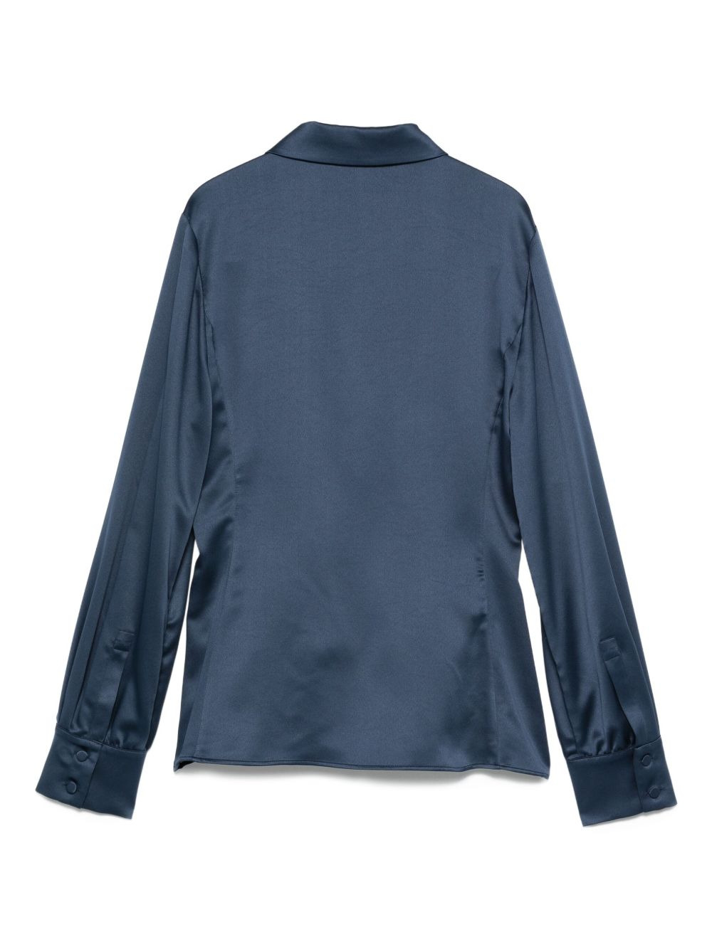 satin wrap blouse - 2