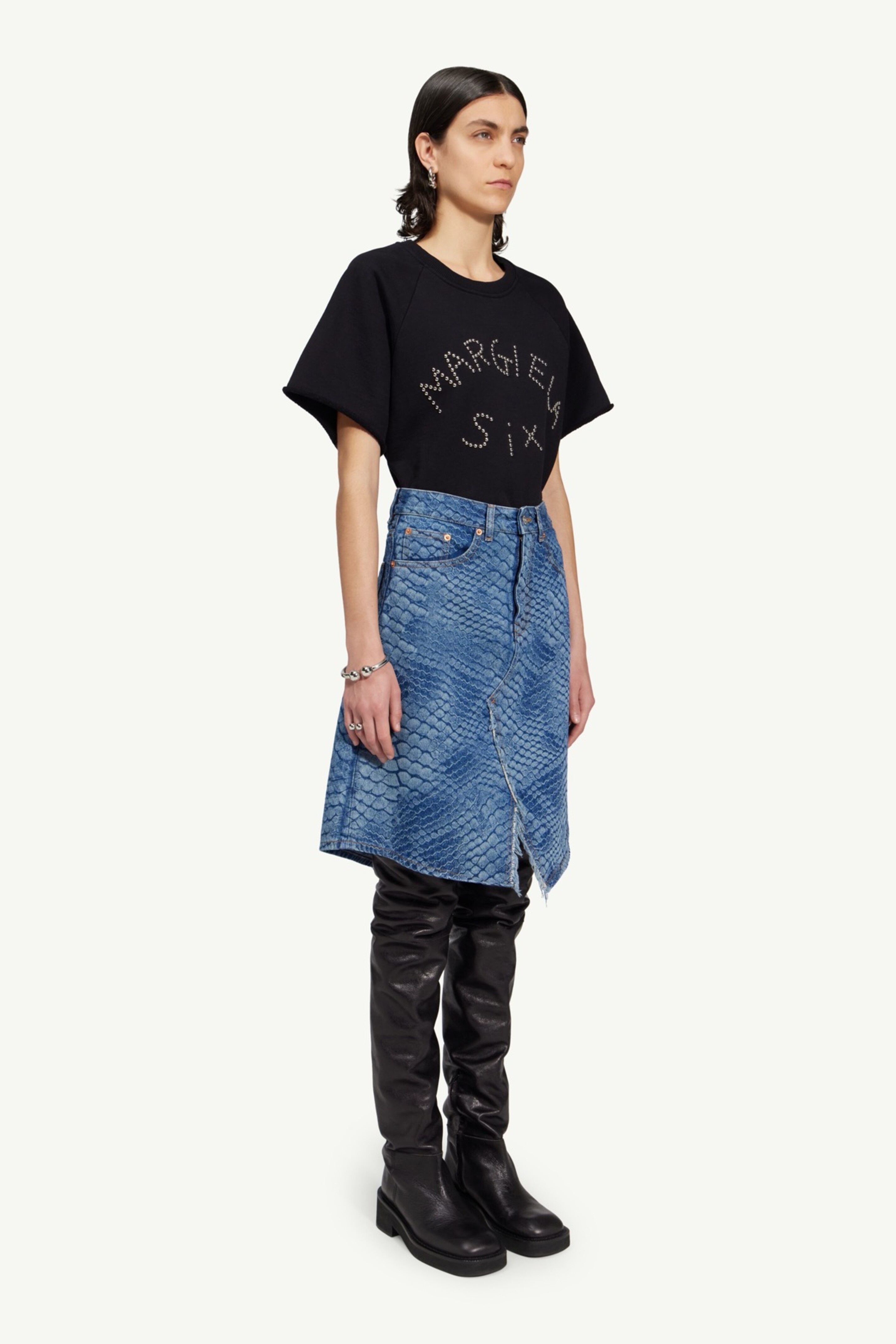 Python denim skirt - 3