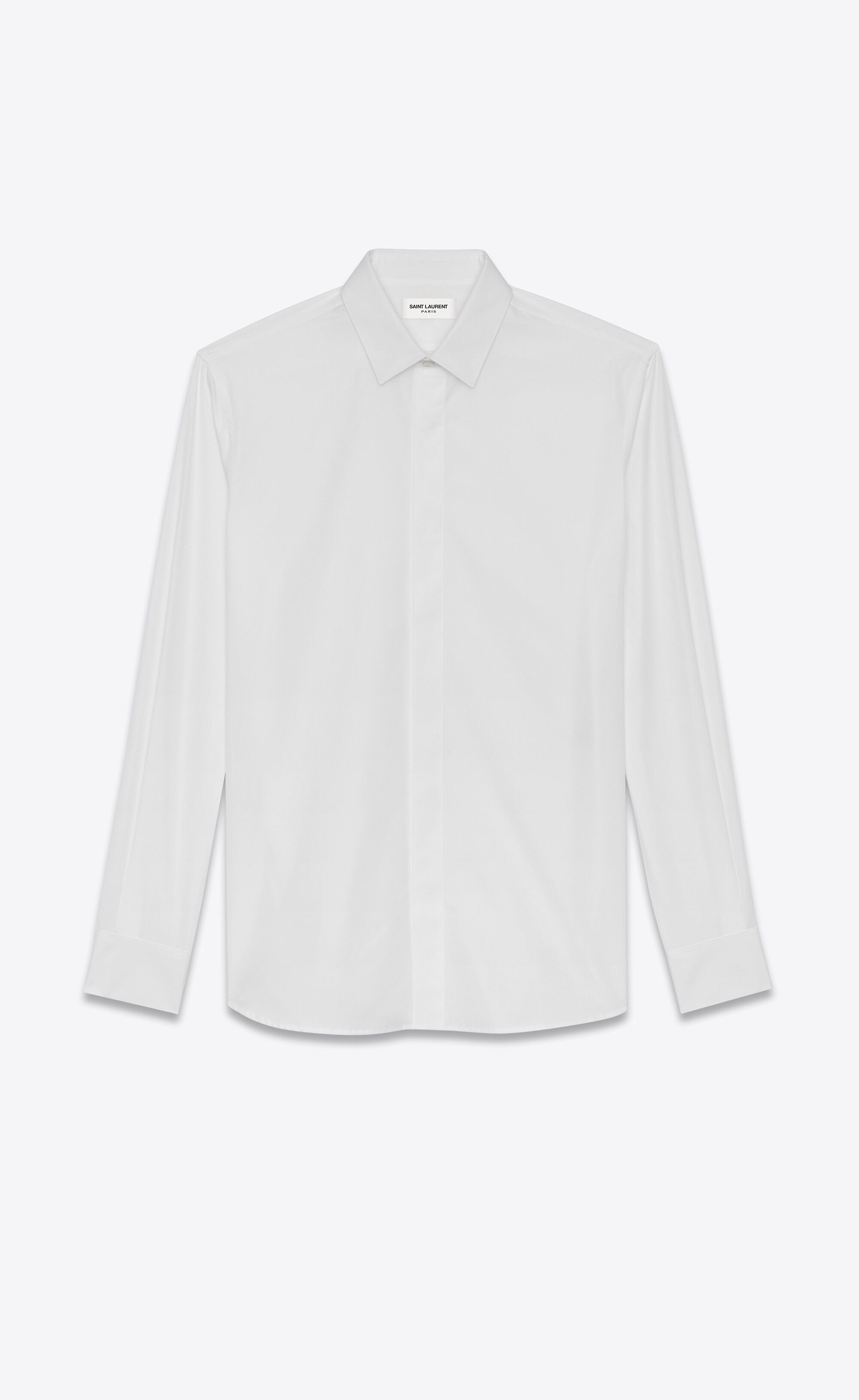 yves collar shirt in cotton poplin - 1