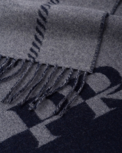 Prada Small wool scarf with jacquard logo outlook
