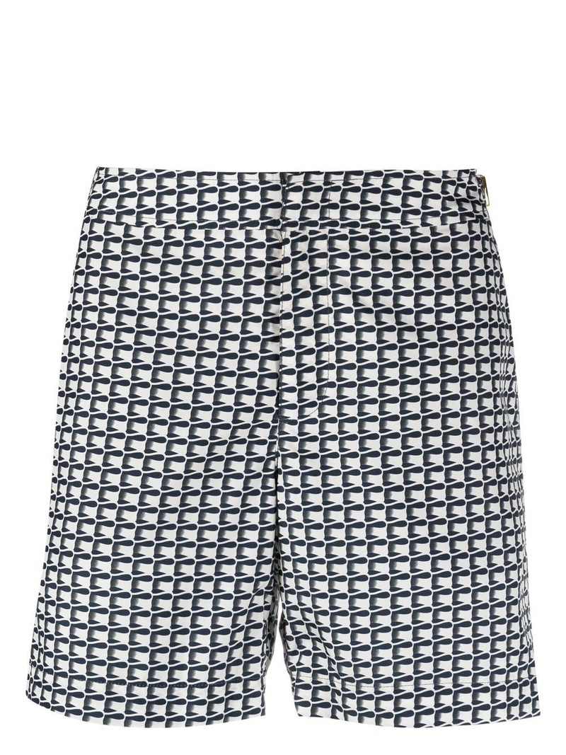 graphic-print swim shorts 1