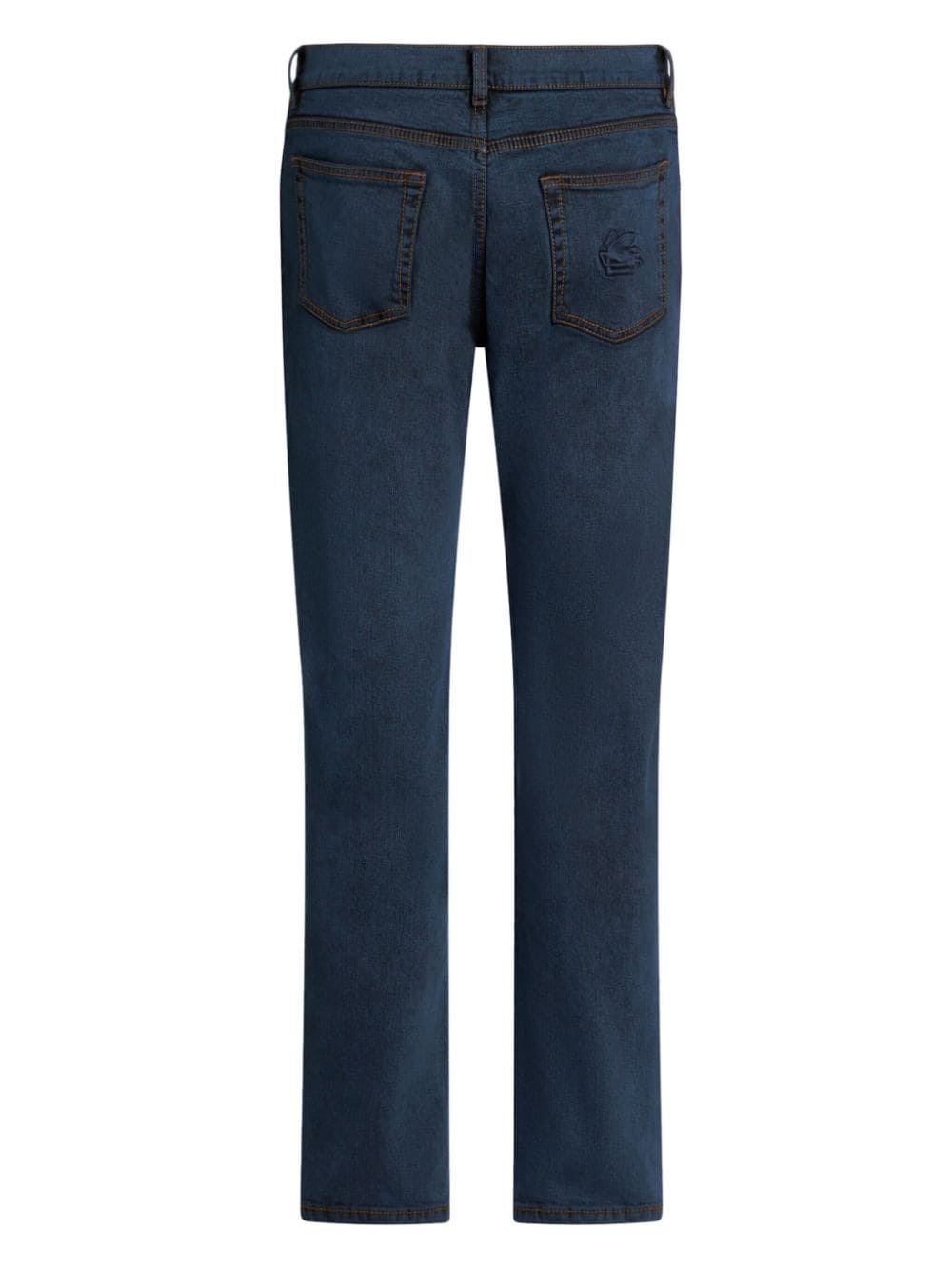 Pegaso-motif slim-fit jeans - 6