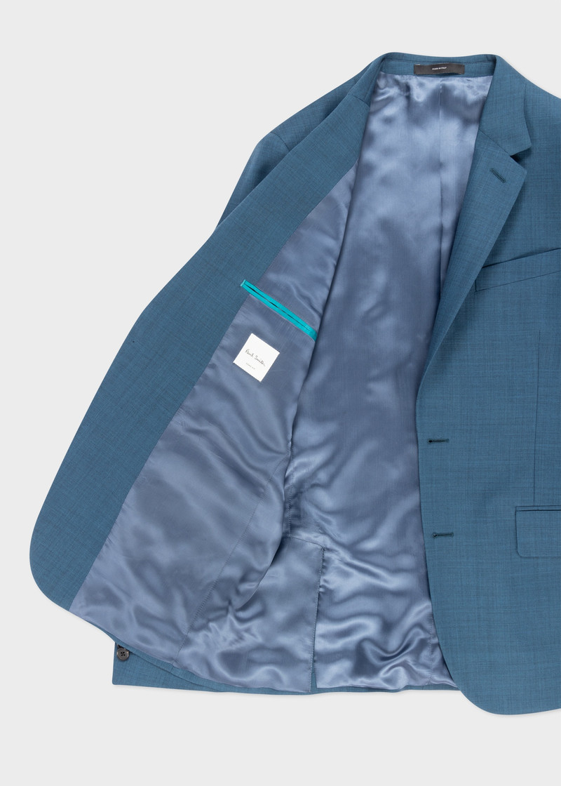 Tailored-Fit Sharkskin Wool Suit 3