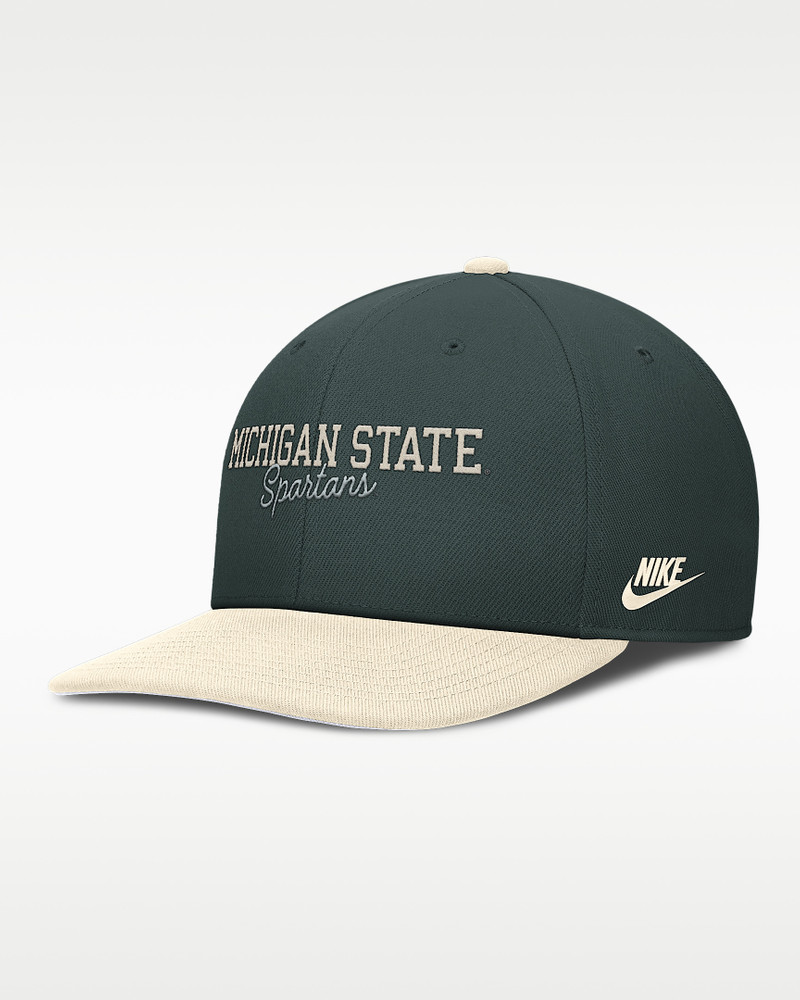 Michigan State Legacy Script Men's Nike Dri-FIT College Adjustable Hat 1