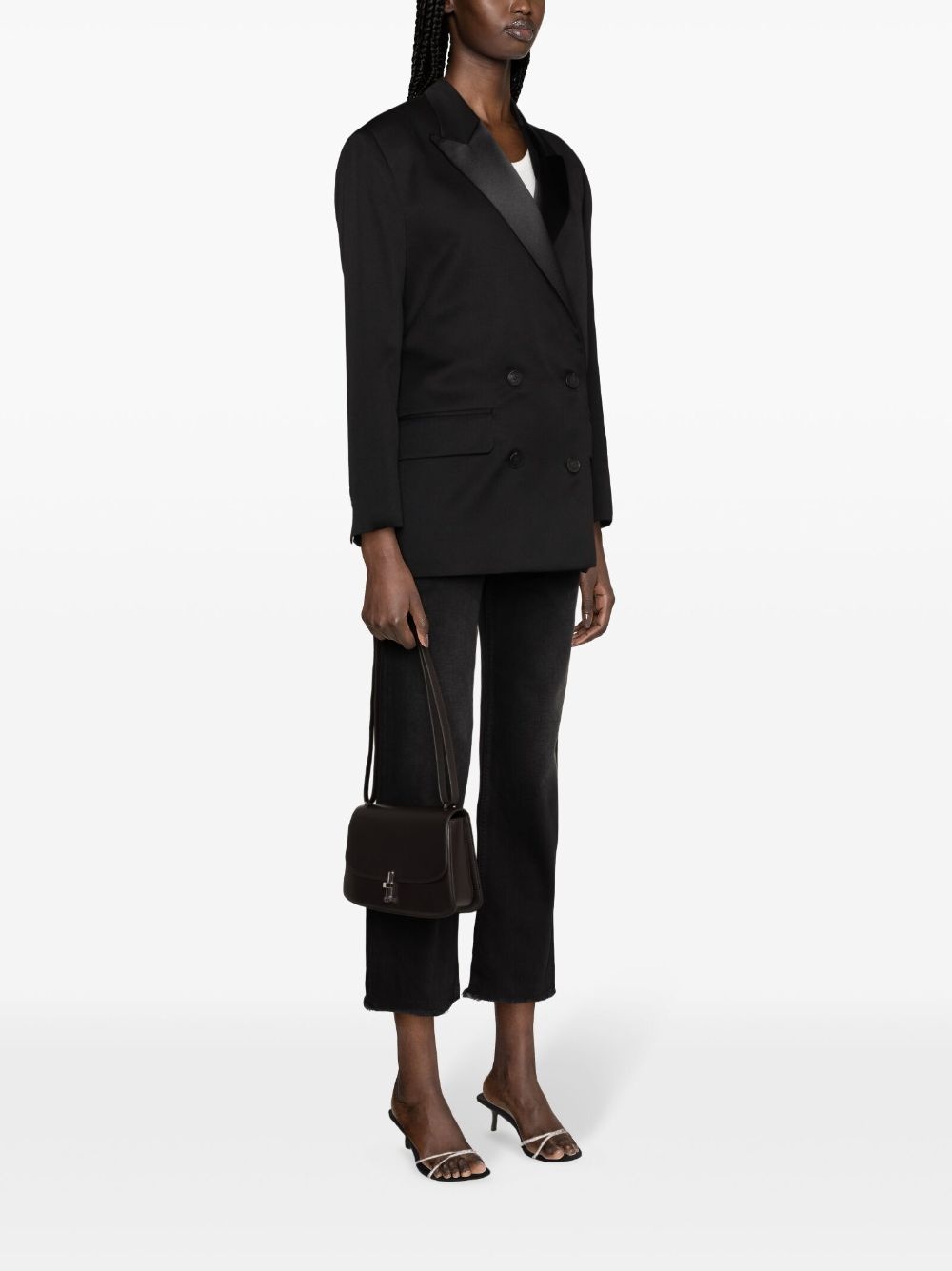 peak-lapels double-breasted blazer - 3