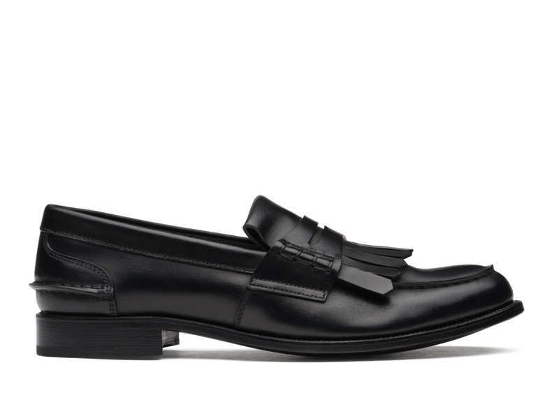 Odessa
Prestige Calf Penny Loafer with Fringe Black 1