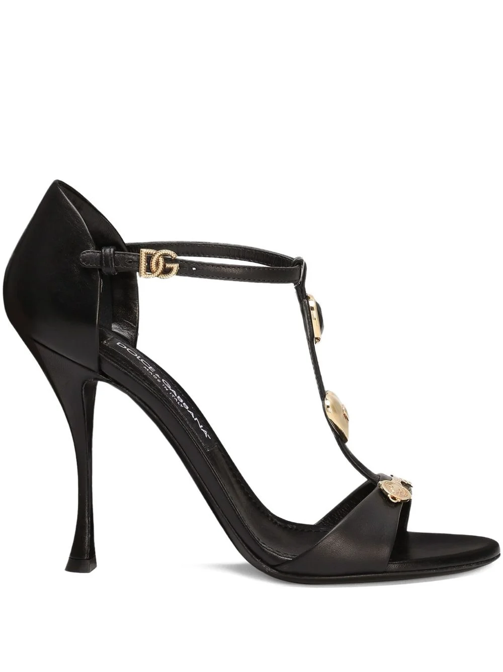 105mm embellished t-bar sandals - 1