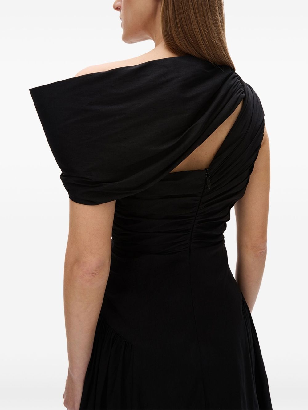 asymmetrical-detail evening dress - 6