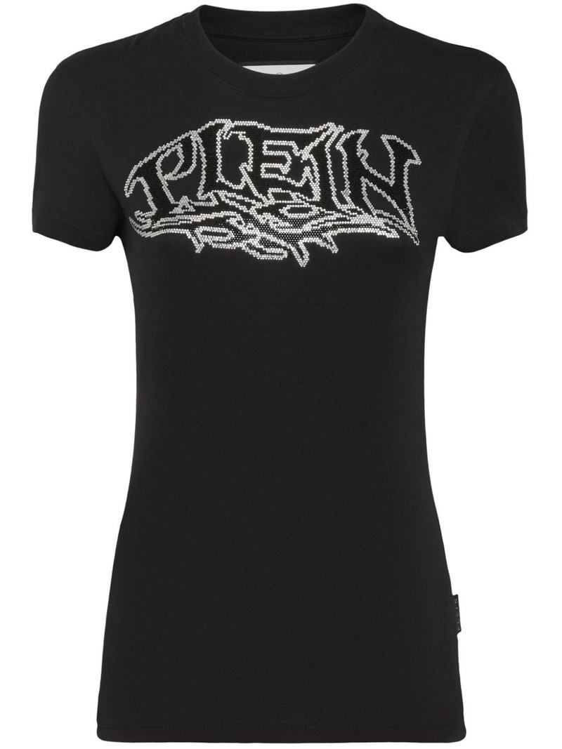 logo-embellished cotton T-shirt 1
