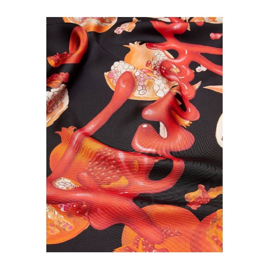 Ferragamo Pomegranate Print Silk Scarf - 2
