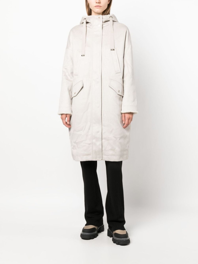 Herno hooded cashmere parka outlook