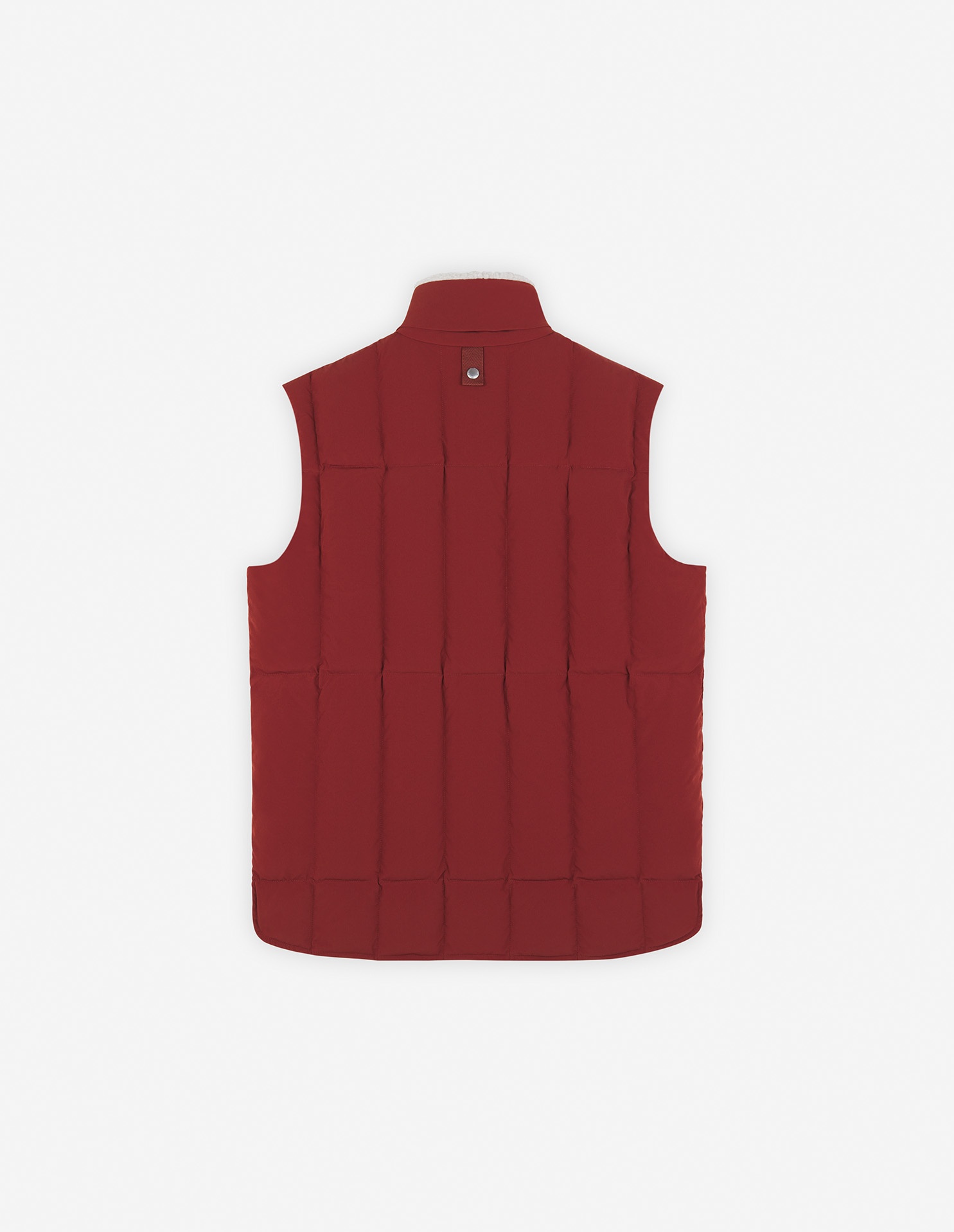 FLEECE COLLAR SLEEVELESS PUFFER - 6