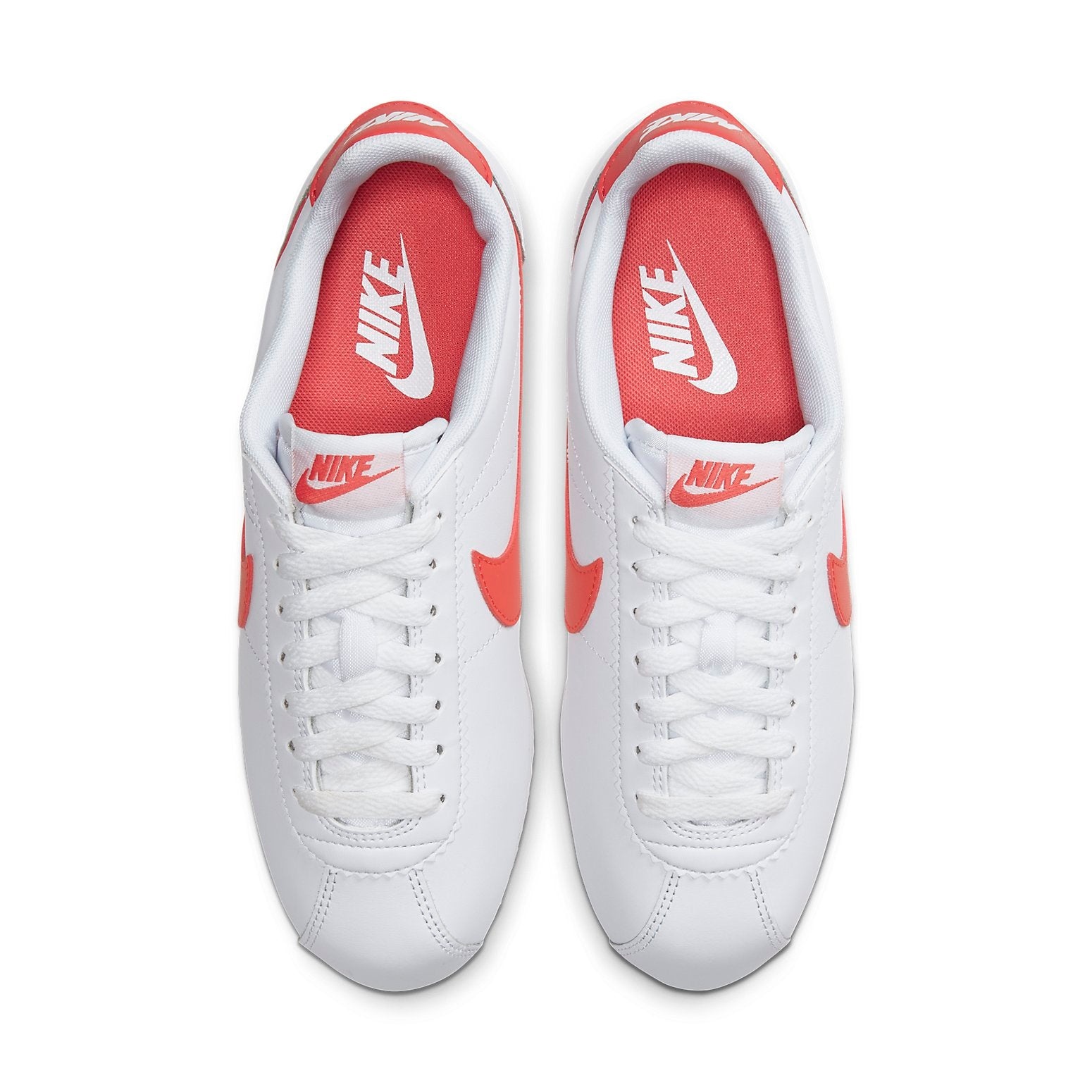 (WMNS) Nike Classic Cortez Leather 'White Pink' 807471-115 - 4