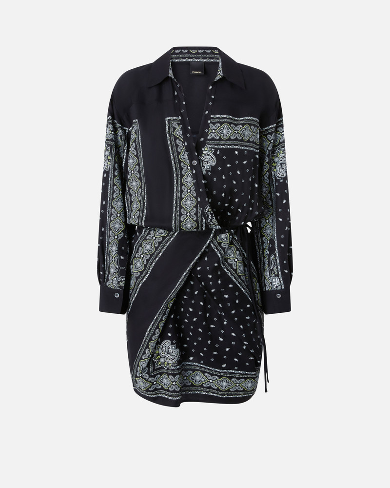 BANDANA PRINT SHIRT 미니 드레스 - 1