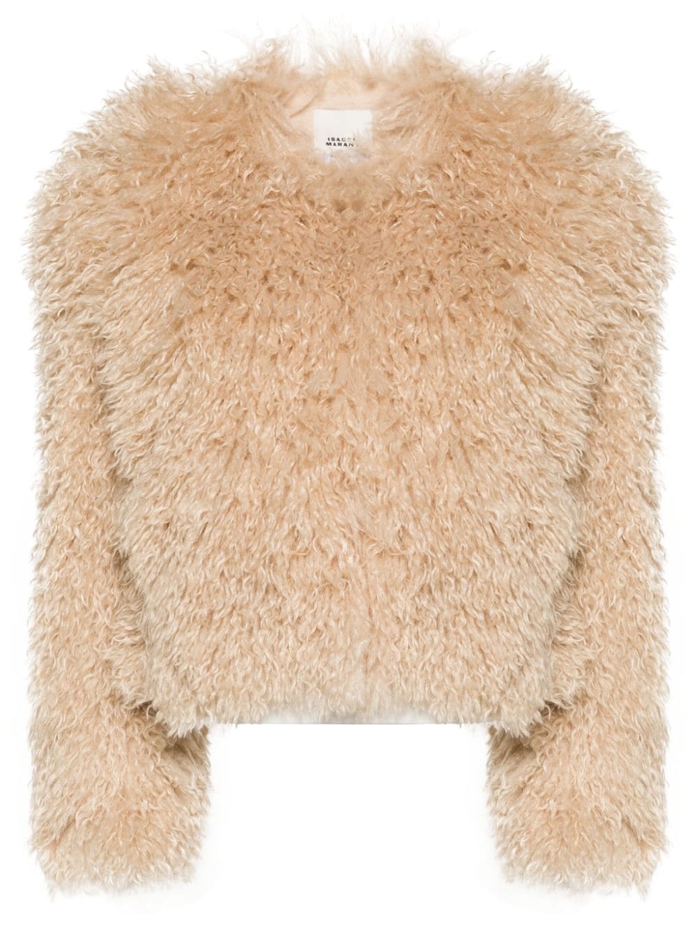 Faustine faux-shearling cropped jacket - 1