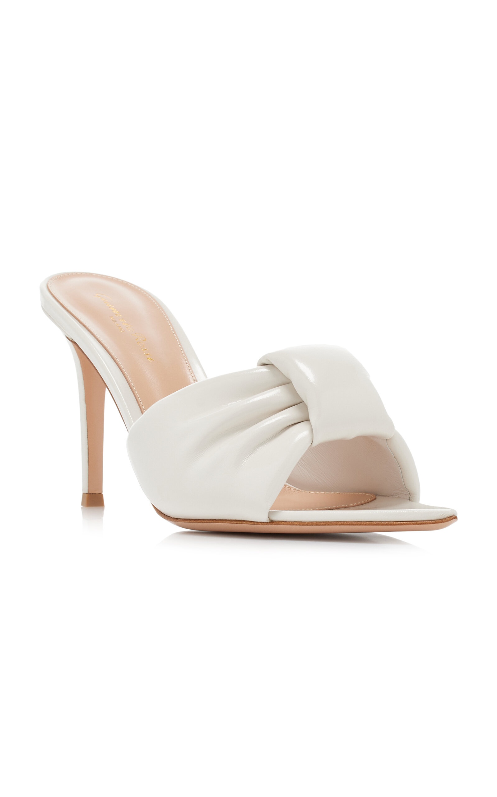 Leather Mules white - 4