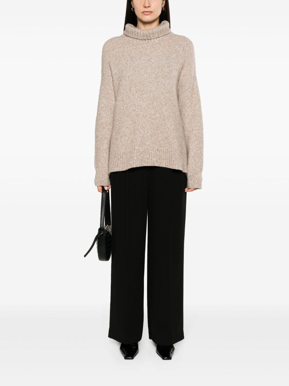 Baguette pleated wide-leg trousers - 2