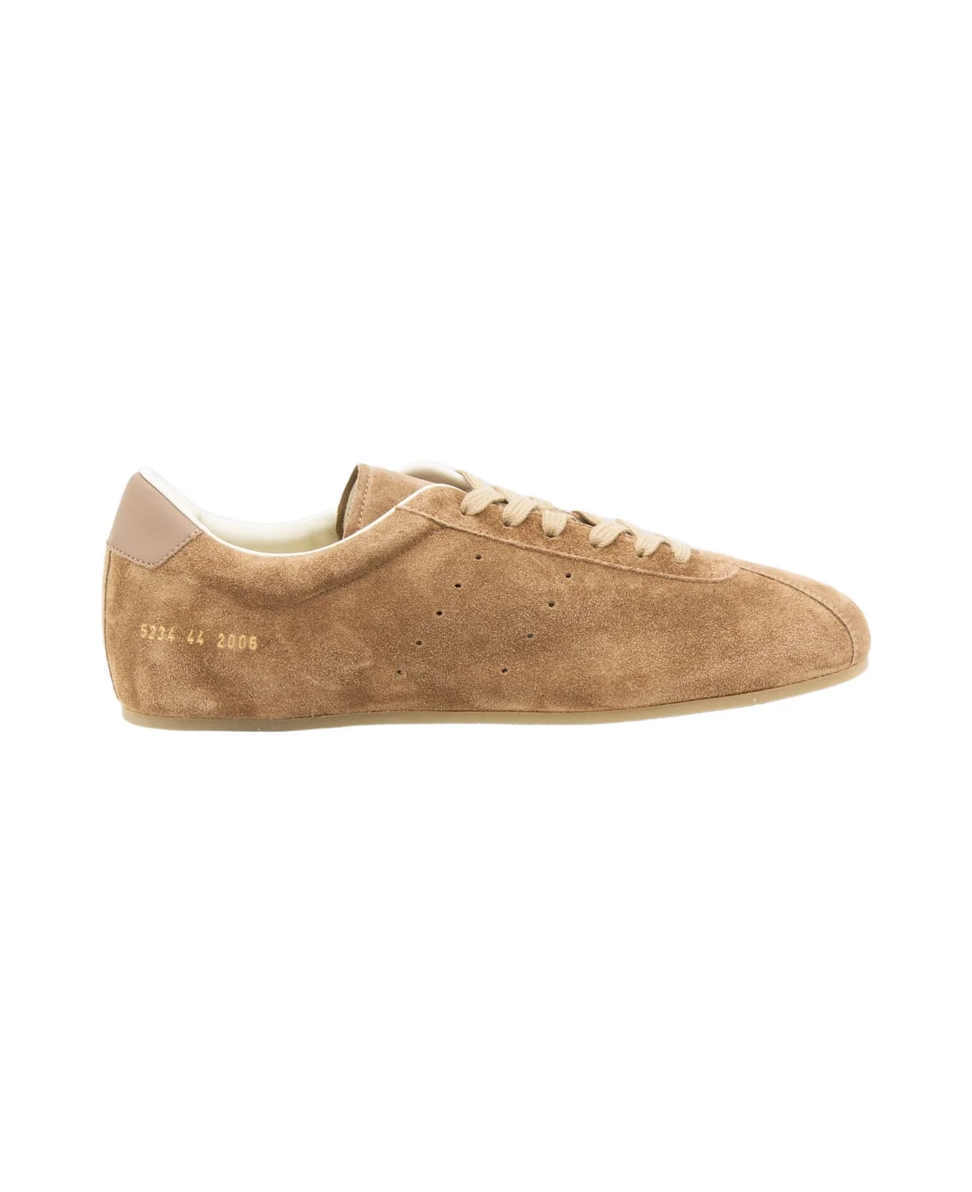 Taupe Leather Sneakers - 1