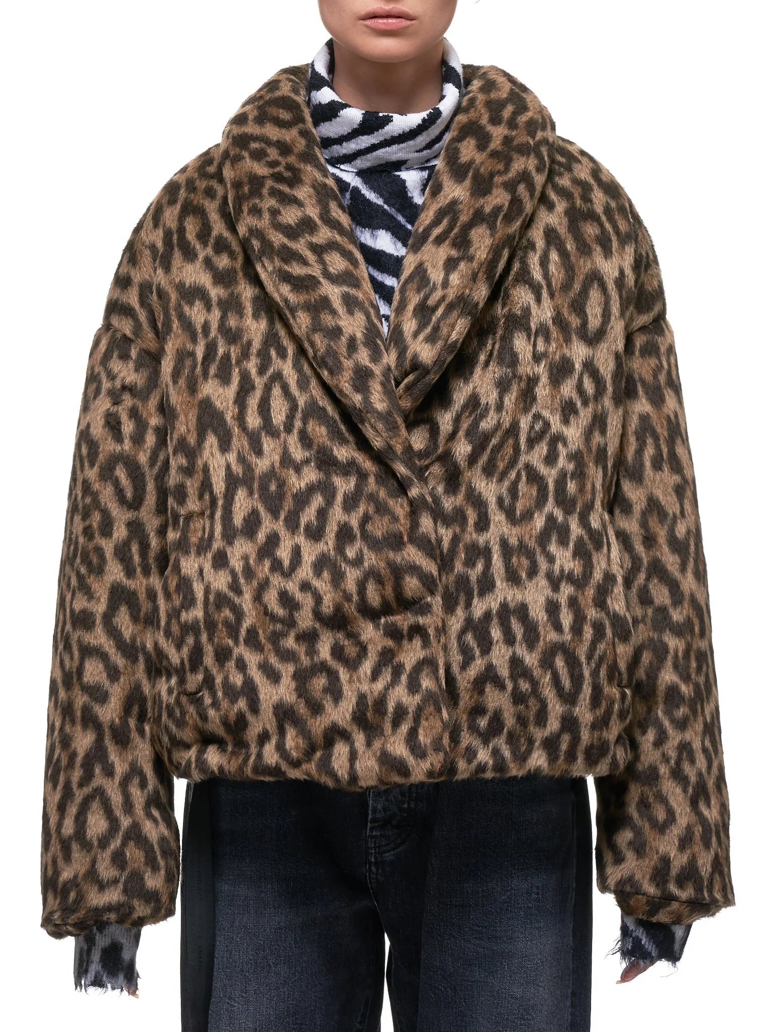 Oversized Leopard Jacket - 1