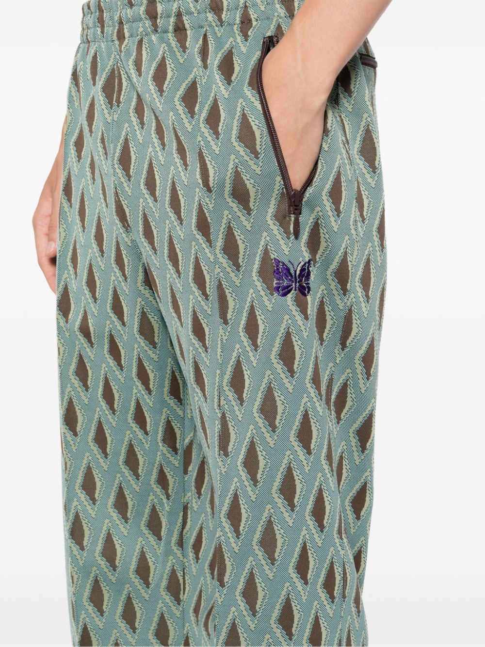 logo-embroidered track pants - 5