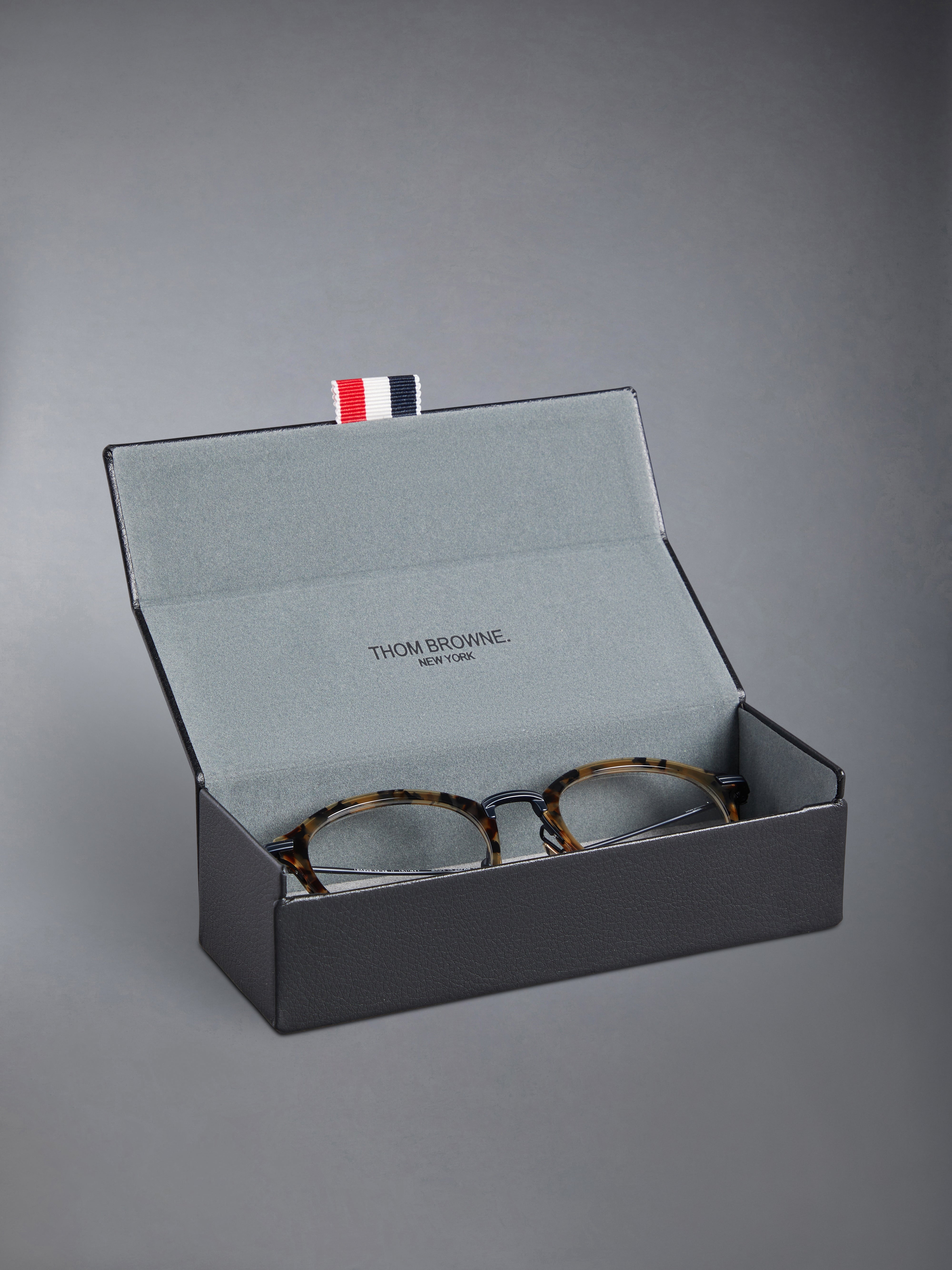 ACETATE AND TITANIUM ROUND EYEGLASSES - 6