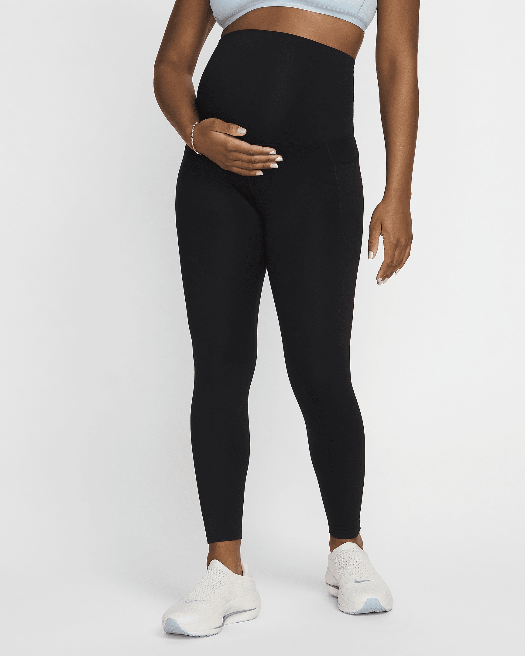 Nike Women's (M) One High-Waisted 7/8 Leggings with Pockets (Maternity) - 1