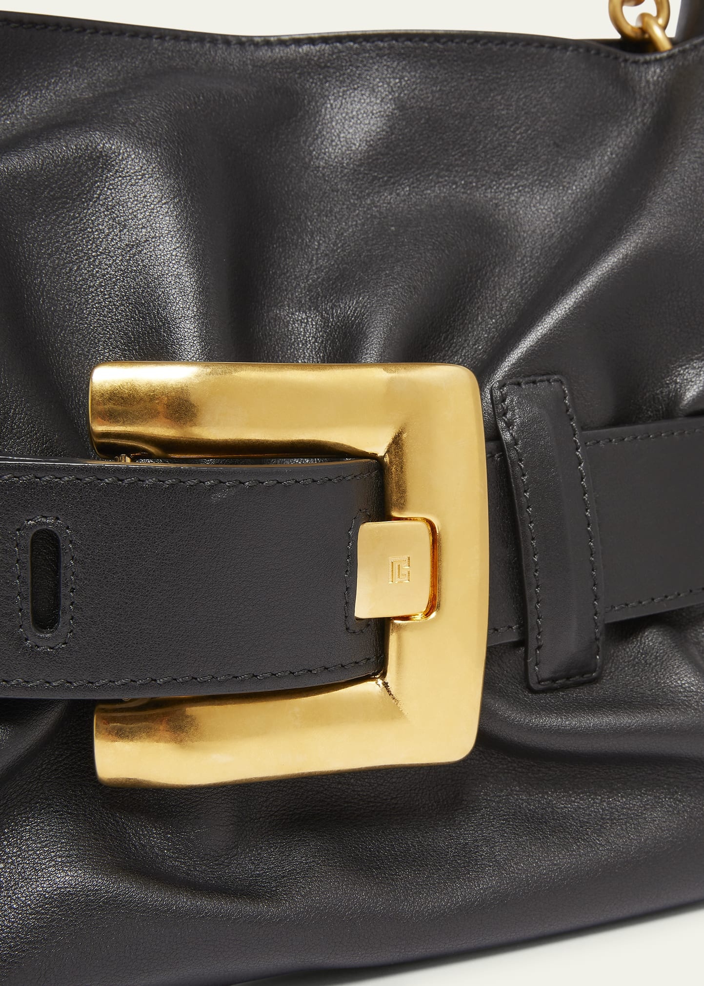 Anthem Medium Buckle Shoulder Bag in Calfskin - 5