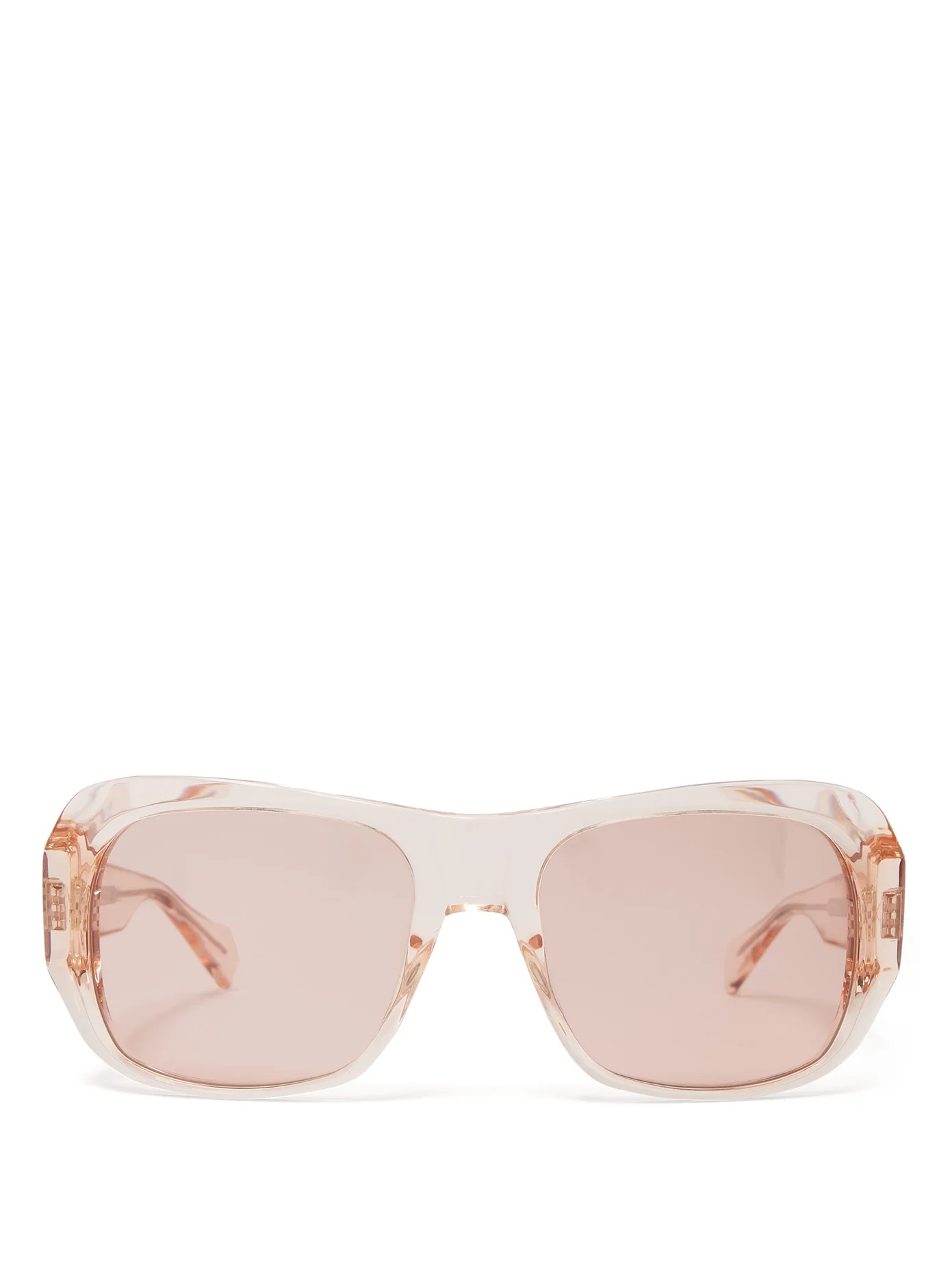 Rectangular acetate sunglasses - 1