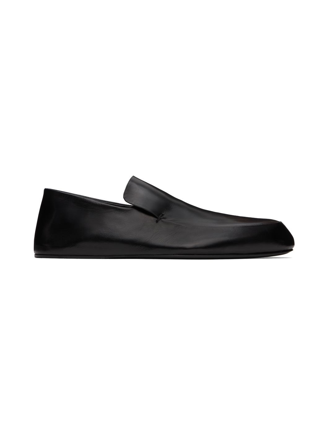 Black Flat Loafers - 1