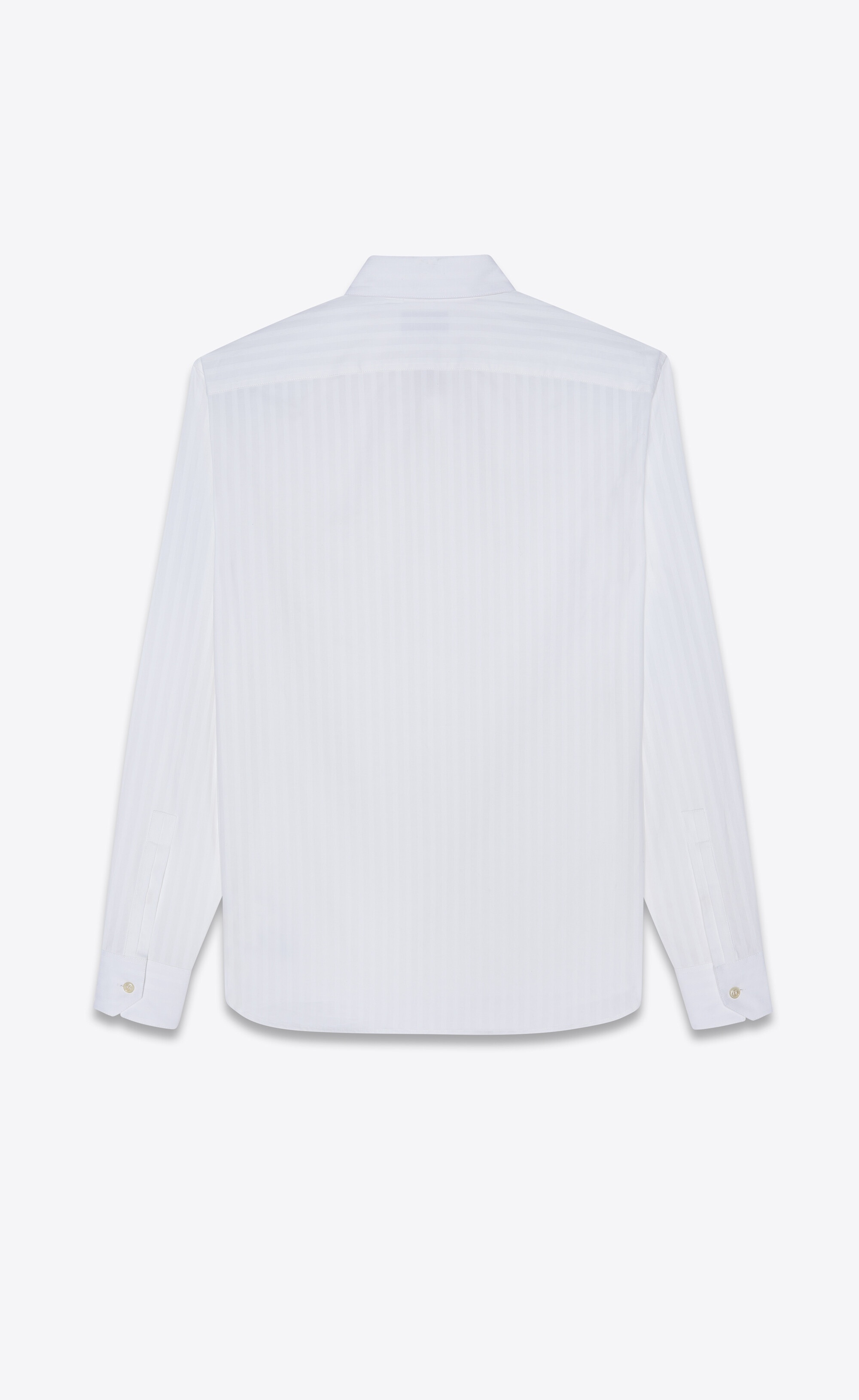 yves collar classic shirt in cotton poplin - 2