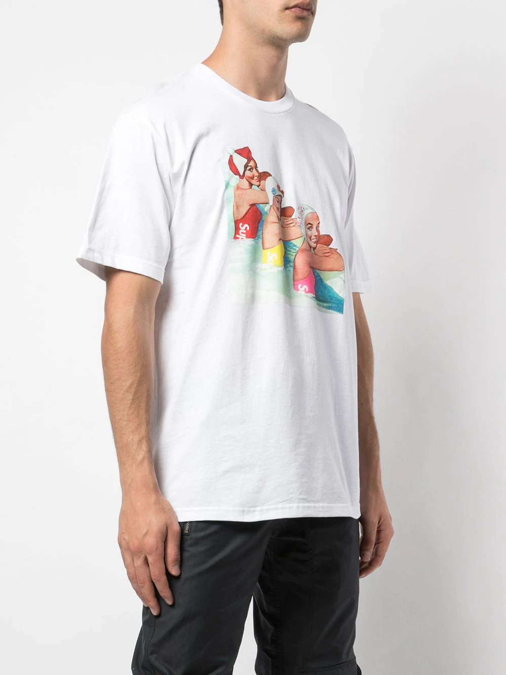 swimmers print T-shirt - 3