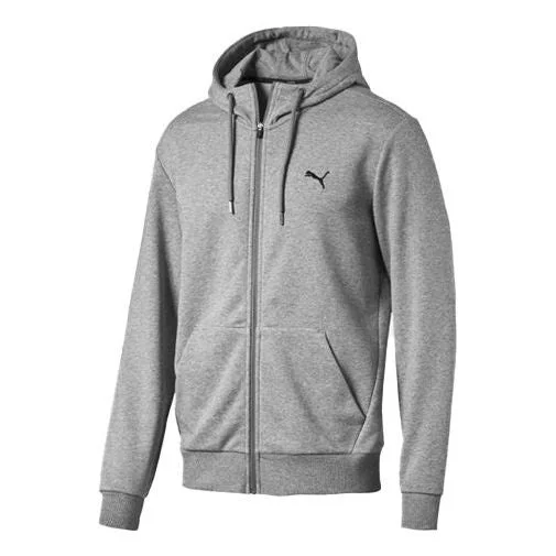 PUMA Casual hooded Zipper Cardigan Jacket Gray 593135-03 - 1