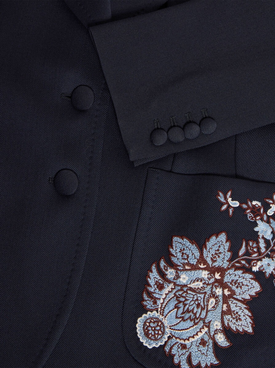 GABARDINE JACKET WITH EMBROIDERY - 5