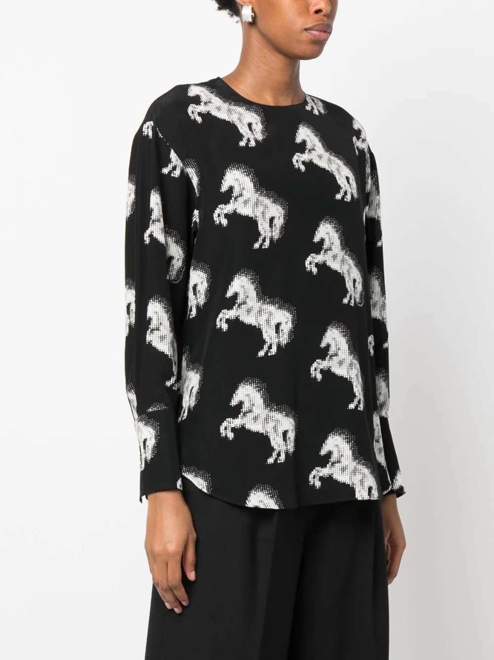 Pixel Horses Shirt Top - 3