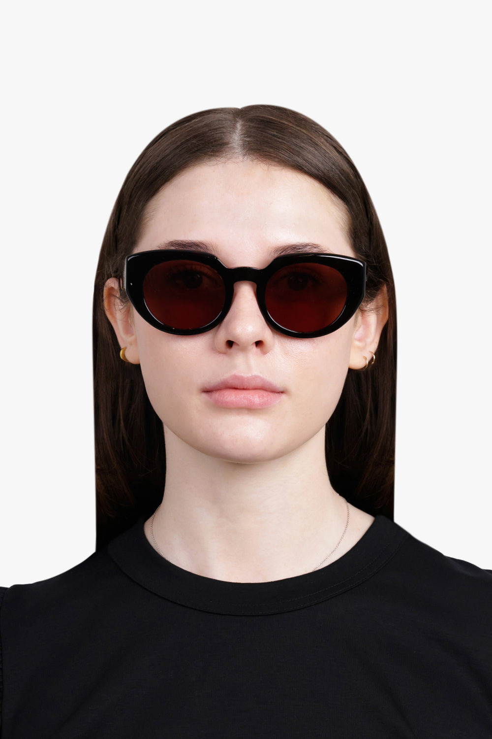 CH0311S ROUNDED SQUARE SUNGLASSES | GRADIENT BROWN - 4