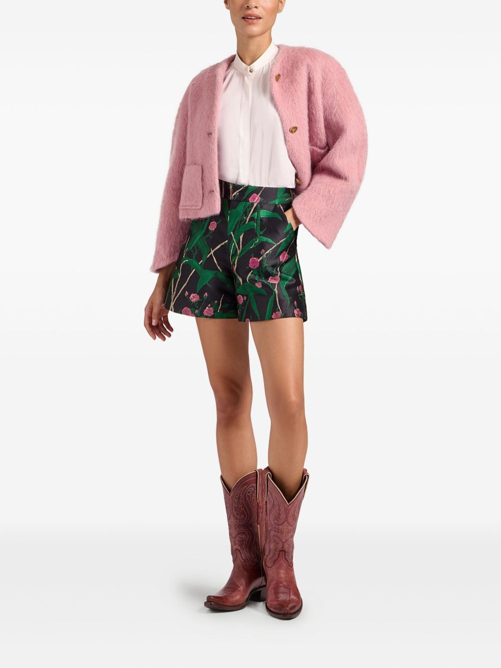 Blair wide-sleeve wool-blend jacket - 2
