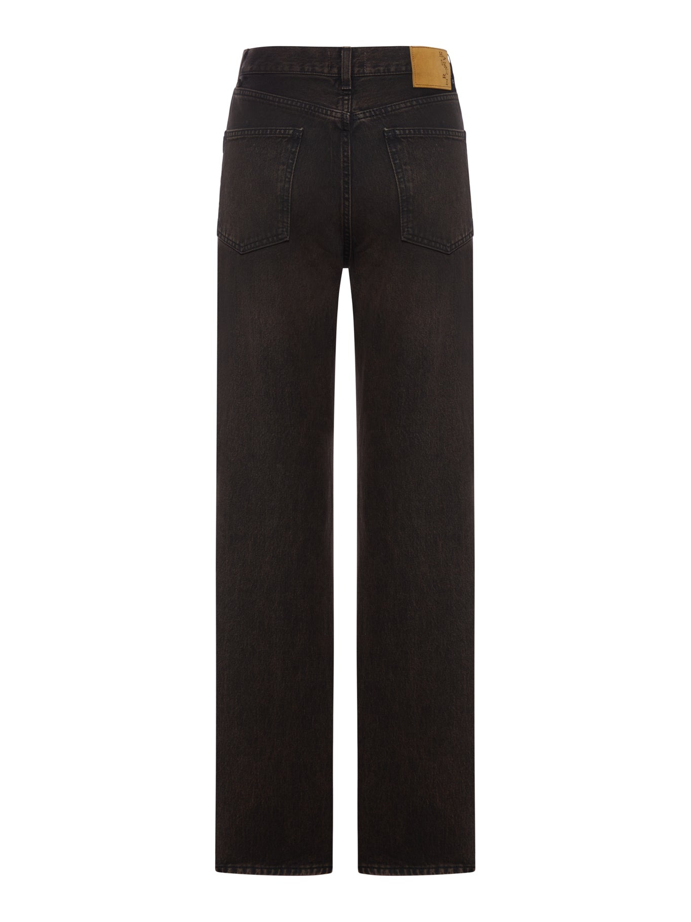 WIDE LEG KOREA JEANS IN WASHED DENIM - 2