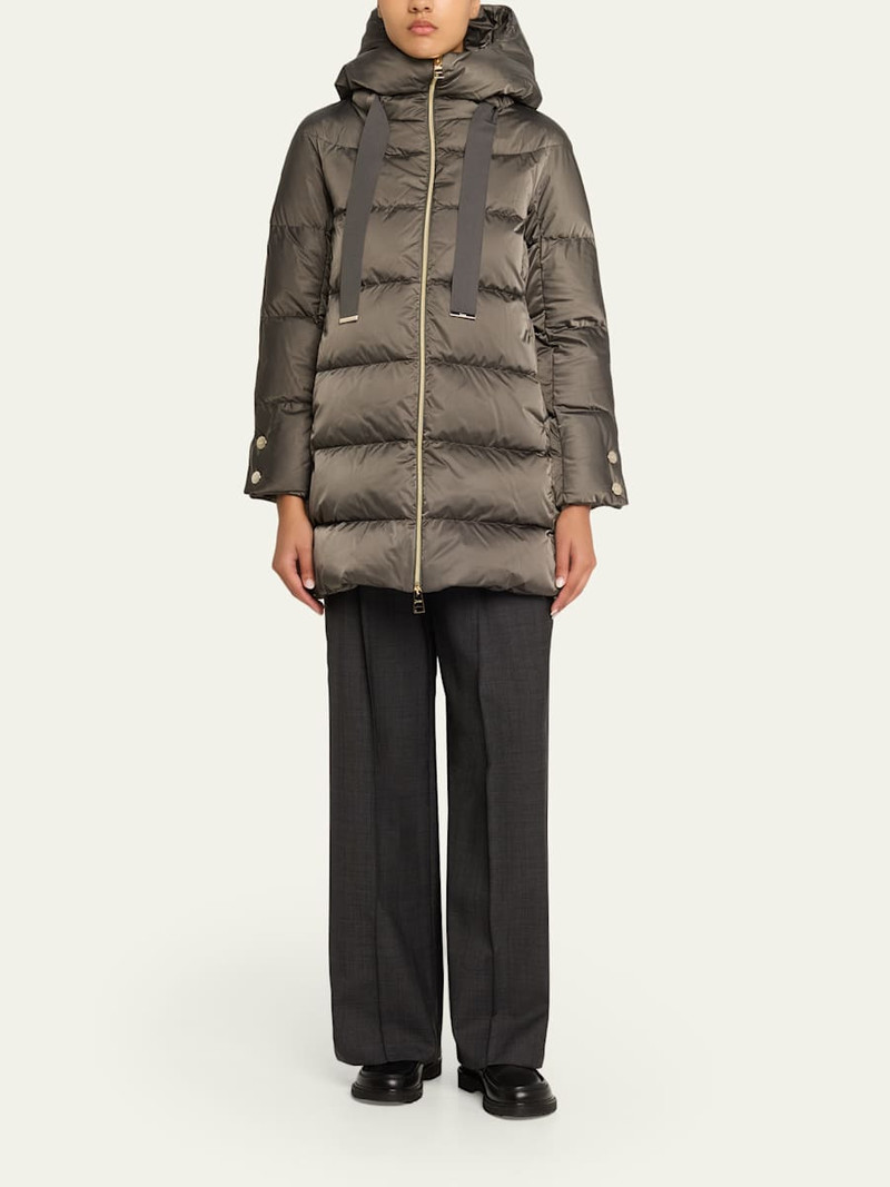 Herno Ultralight Nylon A-Shape Hooded Down Jacket outlook